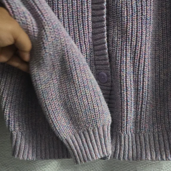 Old Navy Lavender Knit Cardigan - Picture 7 of 8